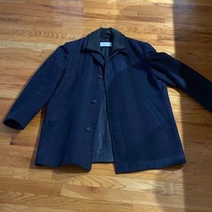 Calvin Klein Navy Blue 50L Wool Men’s Coat